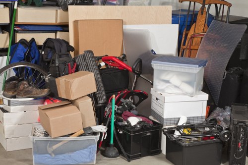 Types of business waste segregated for recycling