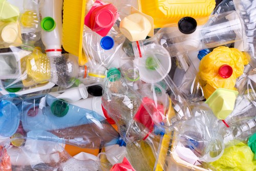 Professional waste removal service in action